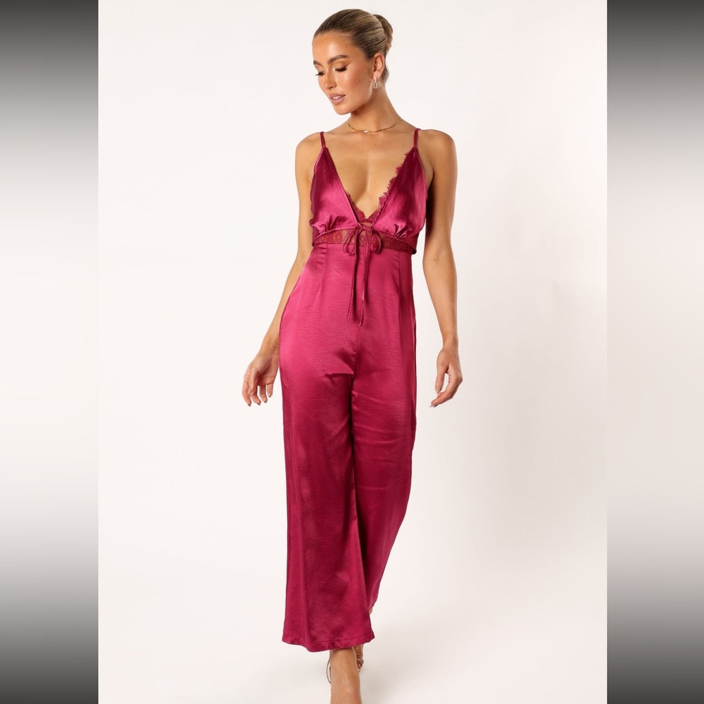 Lilian Jumpsuit in Berry